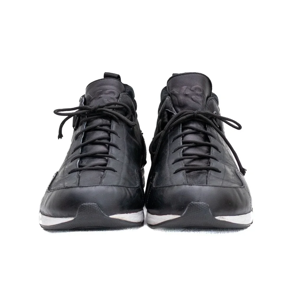 Y-3 Yohji Yamamoto x Adidas Men's Black Lark‎ Sneakers Size 10.5 US